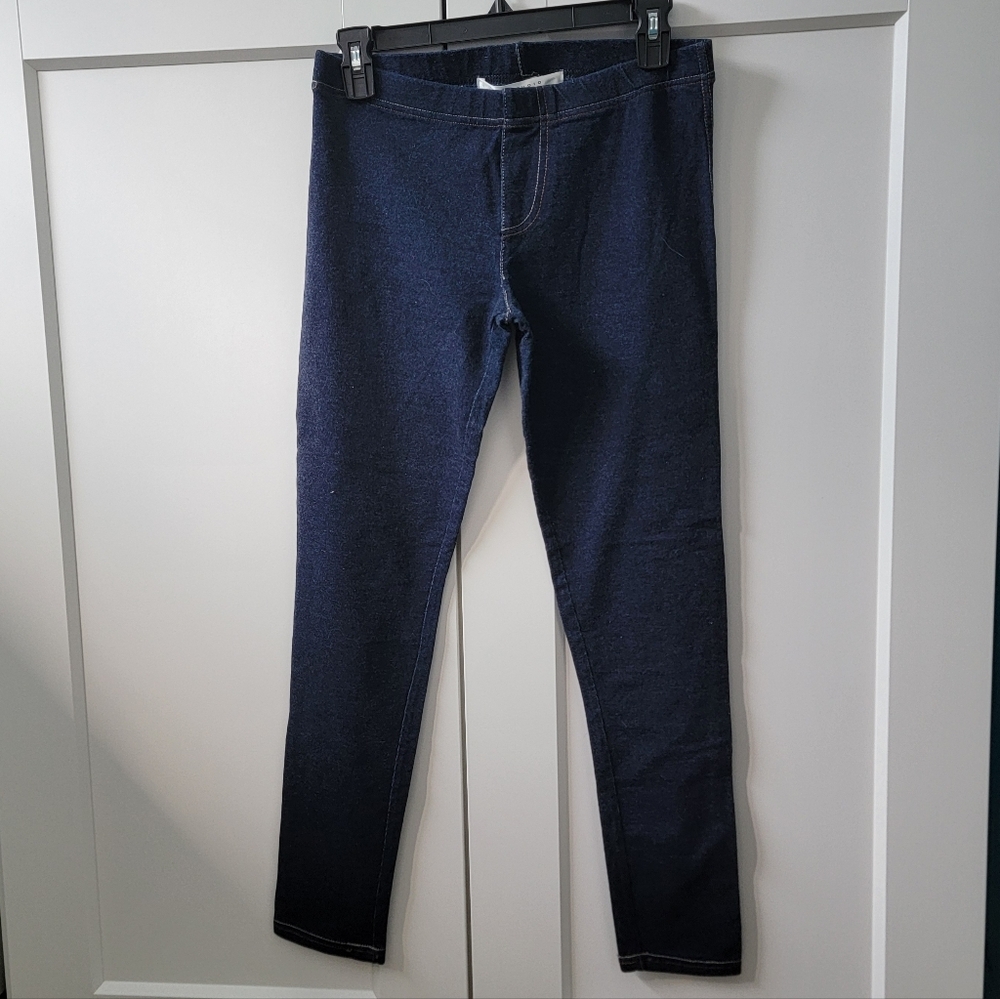 Max Studio Pants Womens Size M Blue Denim Jeggings Stretch